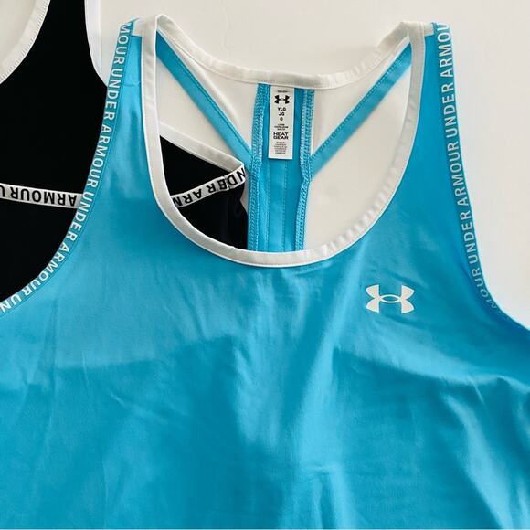 Under Armour | Racer Back Loose Fit Logo Trim Tank Top Bundle NWT L - Picture 12 of 13